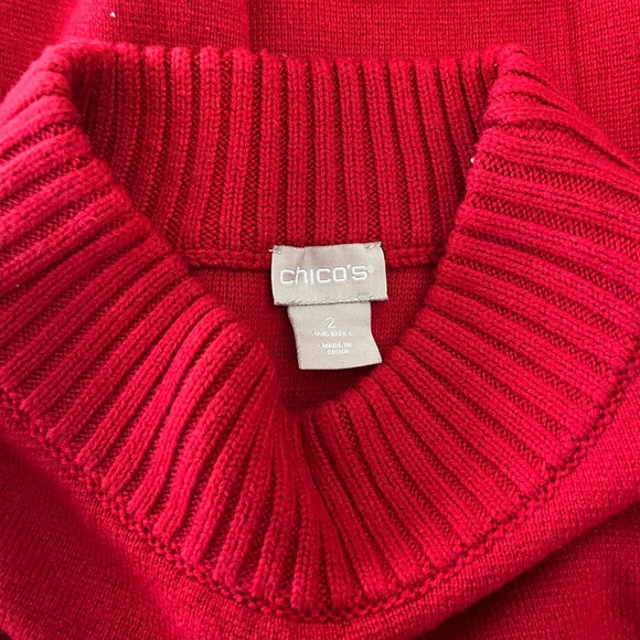 Chico’s mock turtleneck sweater. Heavyweight. EUC - Picture 3 of 3